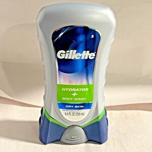 Gillette Hydrator+ Body Wash Dry Skin 8.4oz Moisturizing Men's Shower Gel